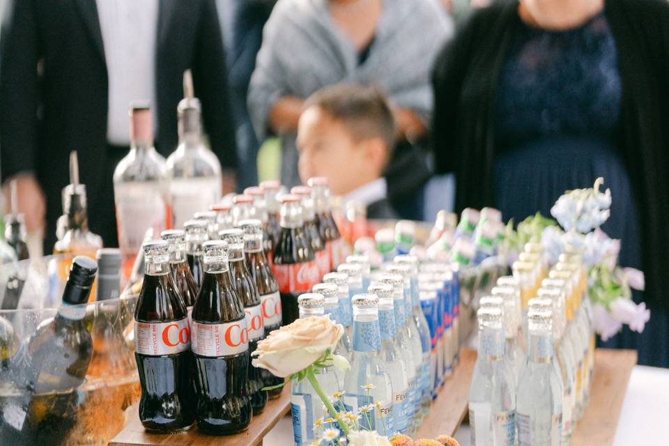 Full bar at Glasgow Wedding