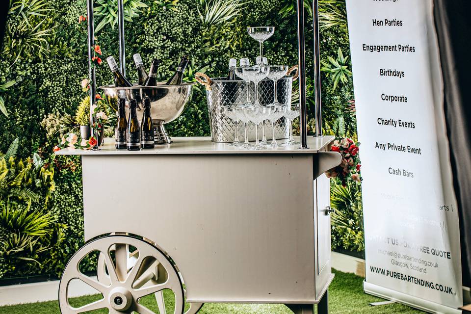 Champagne tower