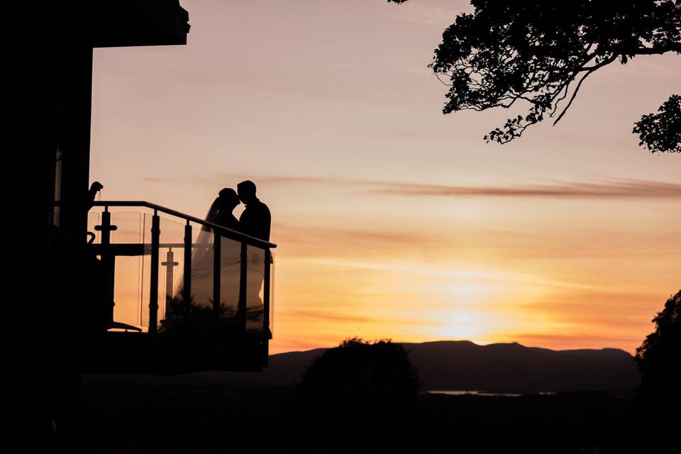 Balcony at Sunset