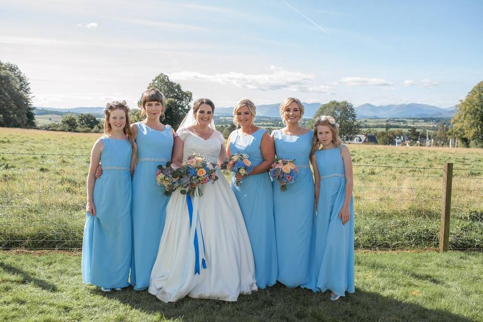 Bridal Party on the Glebe