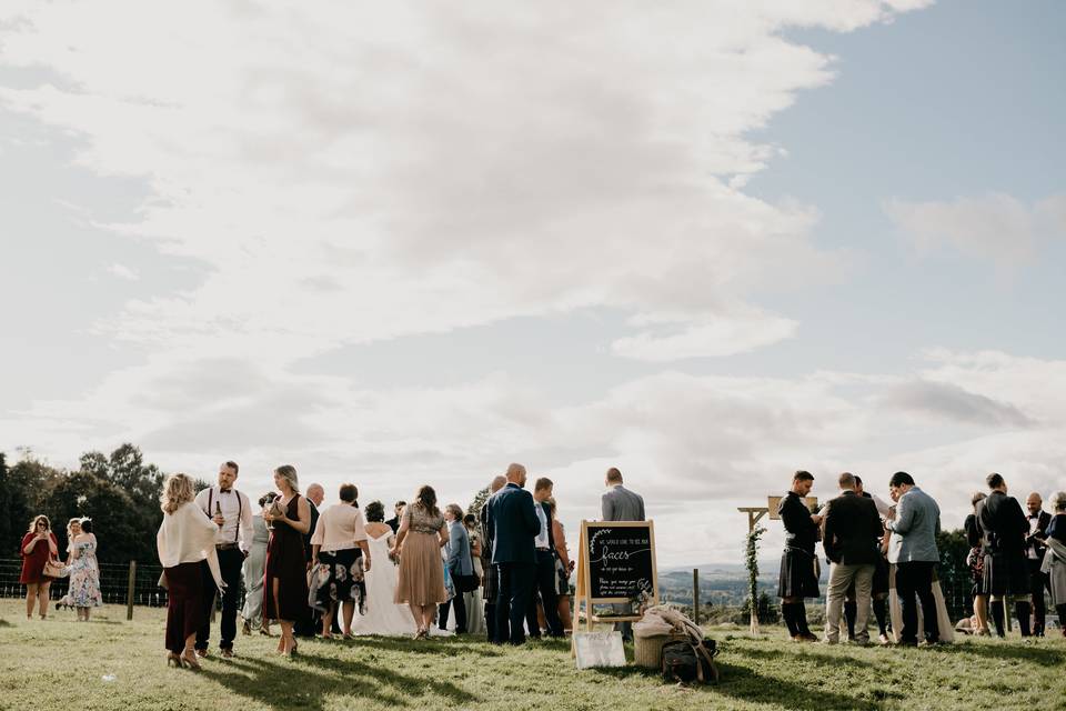 Outdoor Drinks Reception