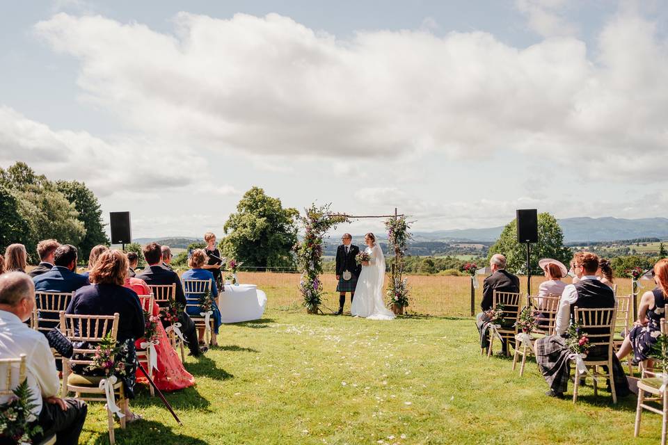 Outdoor ceremony