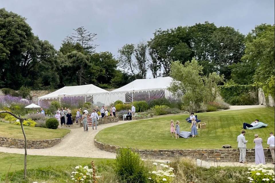 Walled garden marquee