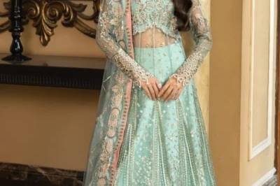 Orange Embroidered Pakistani D
