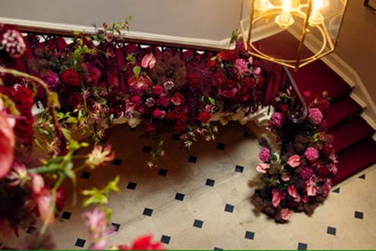 Staircase florals