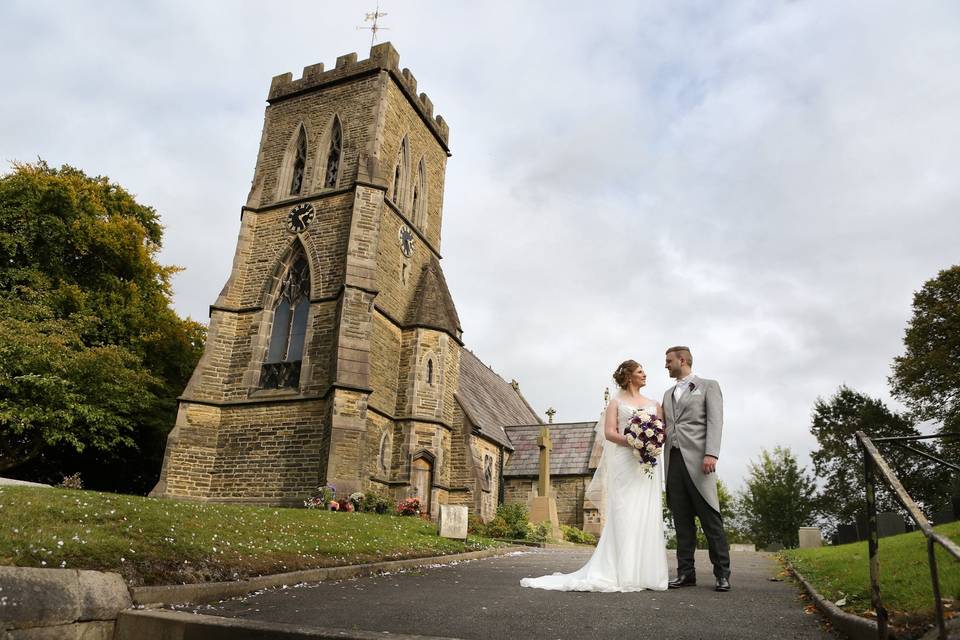 Traditional church wedding