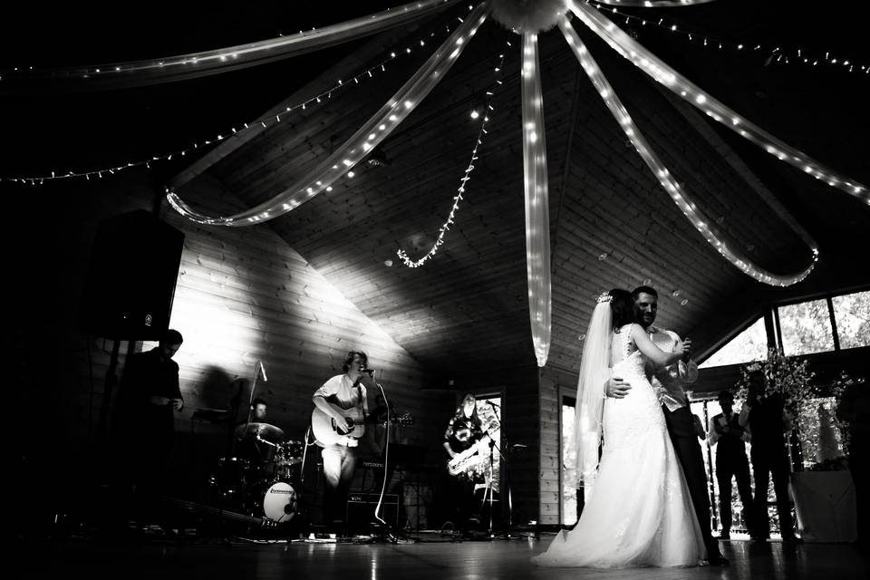 Band playing the first dance