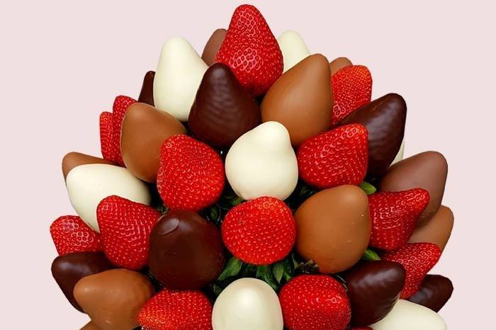 Strawberry and chocolate bouquet
