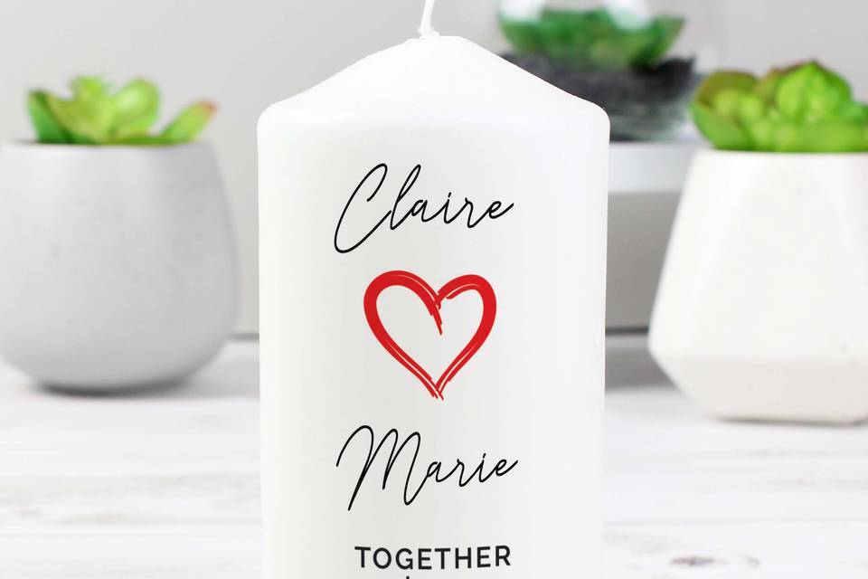 Personalised Candle