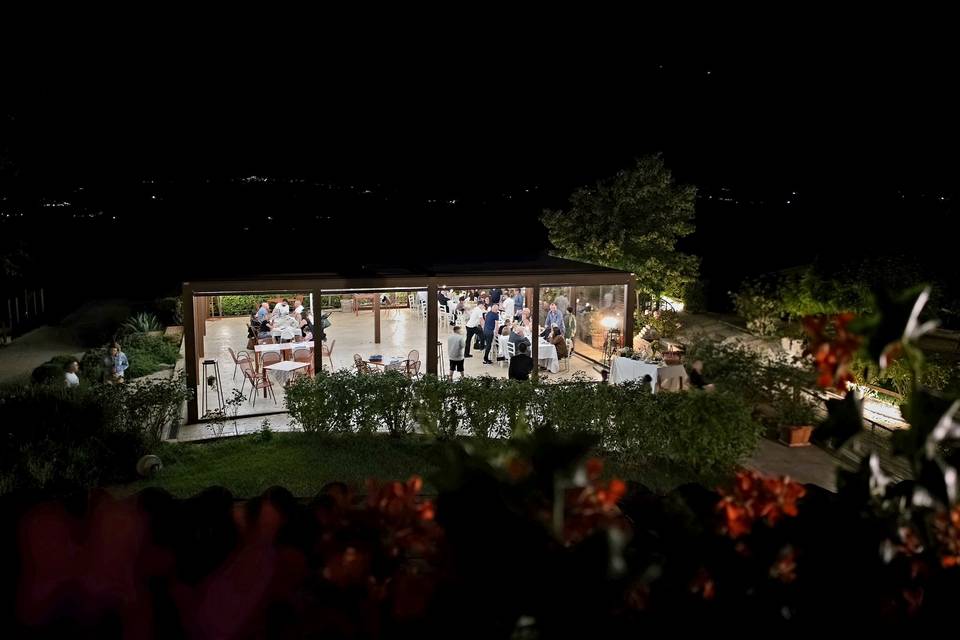 Pergola in the night