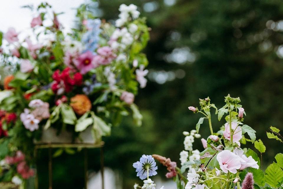 Floral pedestals