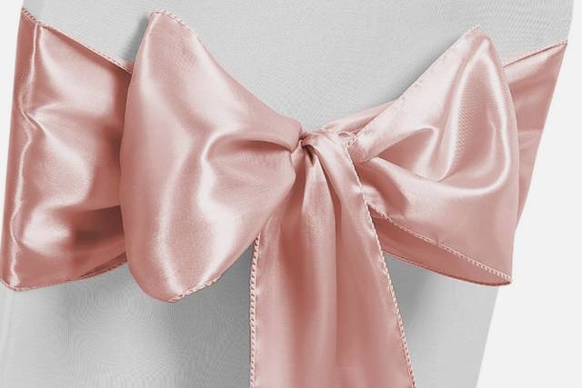 Pink chair sashes