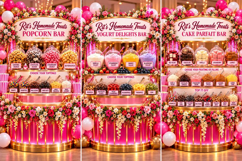 Popcorn, Yogurt, Cake Bars