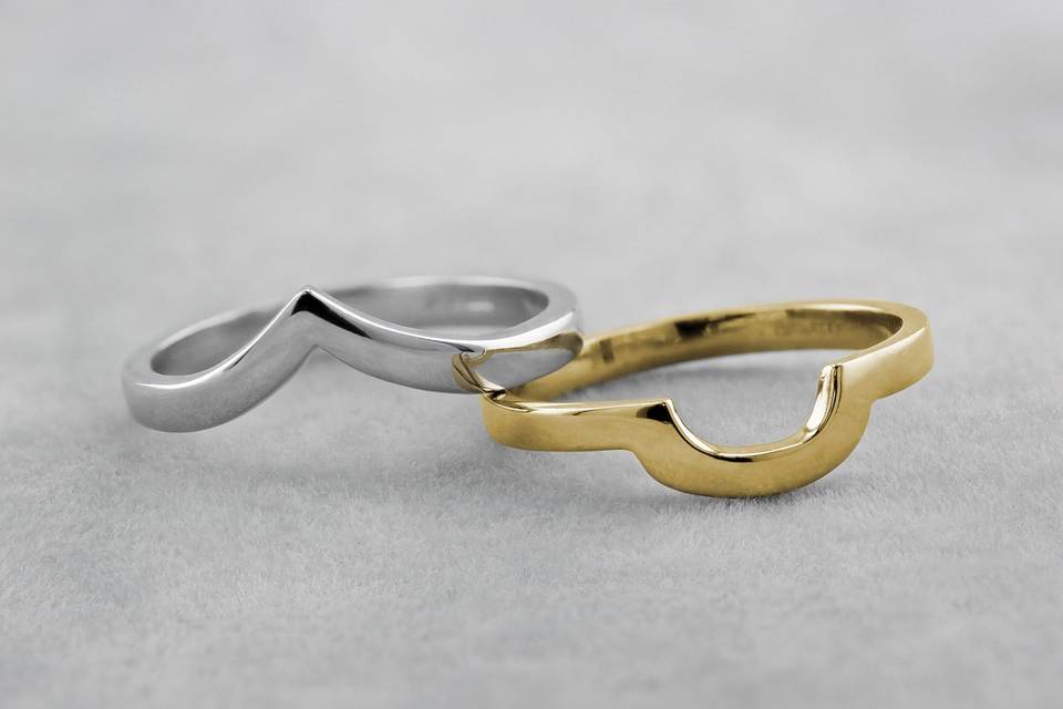 Shaped Wedding Rings