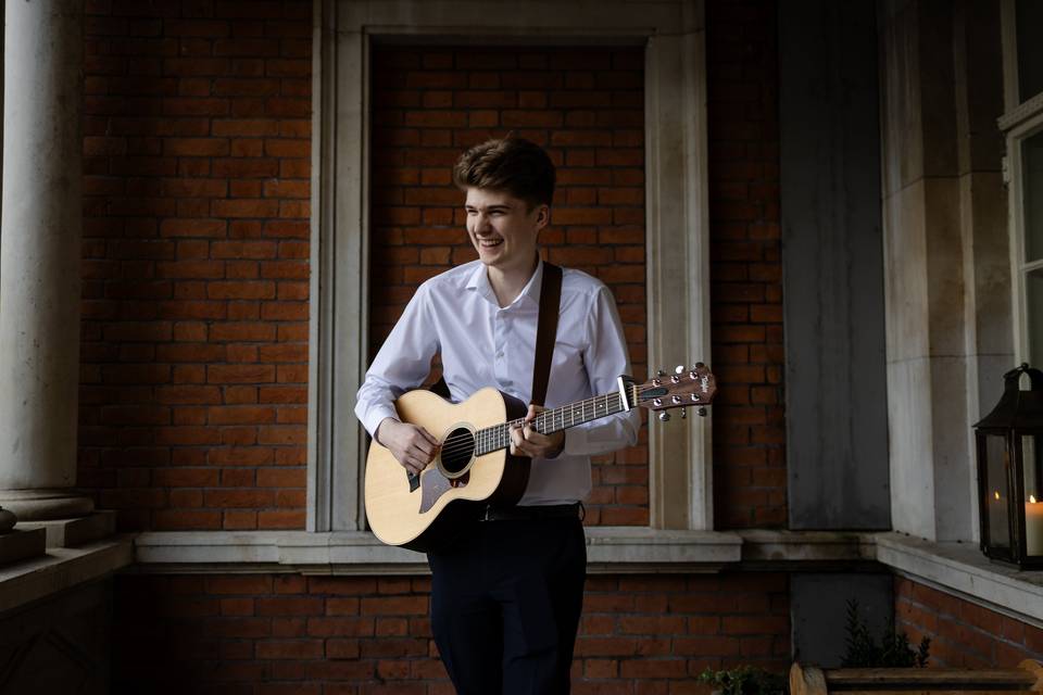 Oscar playing at Eaves Hall