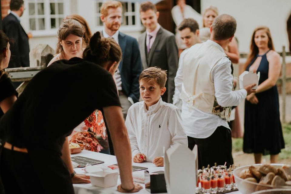 Wedding tapas and paellas