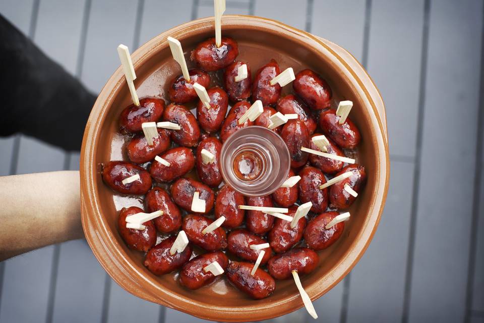 Our chorizo cocktail sausages - irresistable