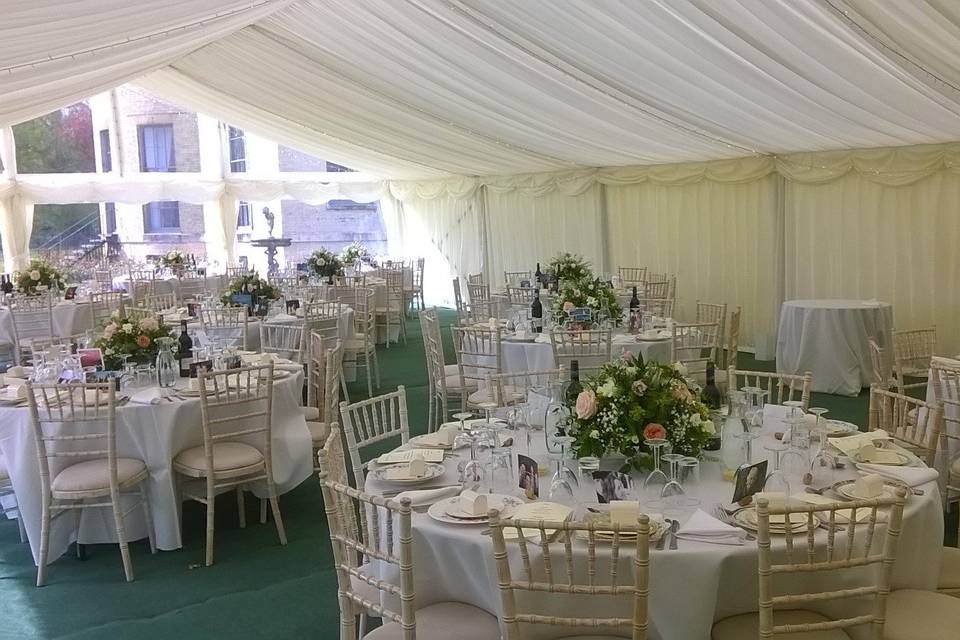 A beautiful marquee wedding