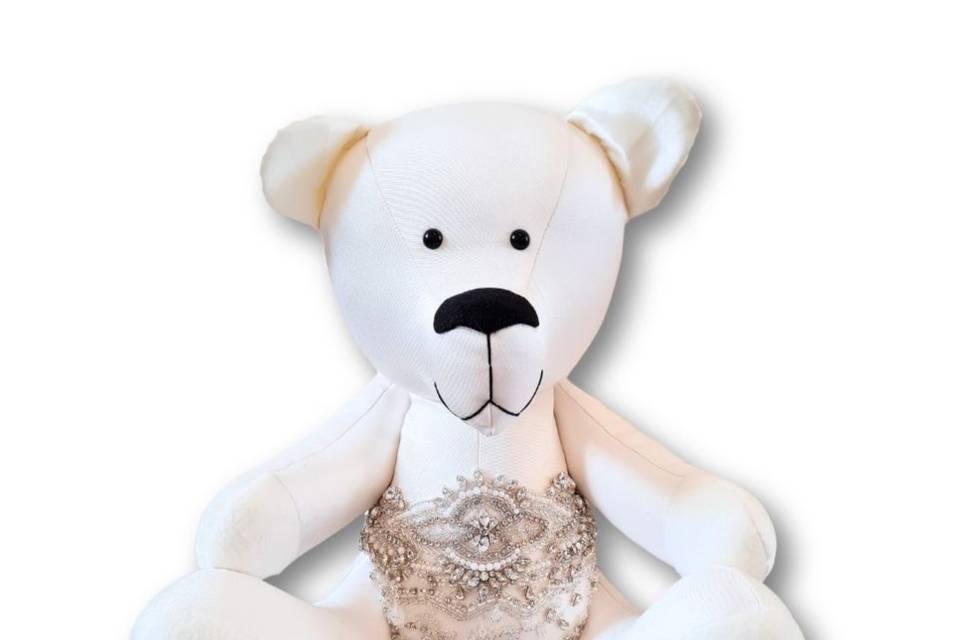 Wedding Dress Memory Bear