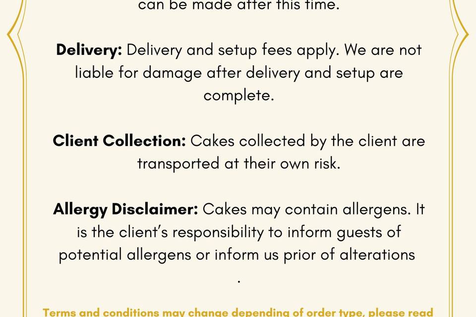 Terms and conditions