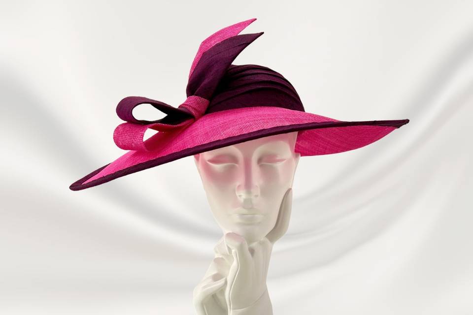 A minimal Bespoke Wedding Hat