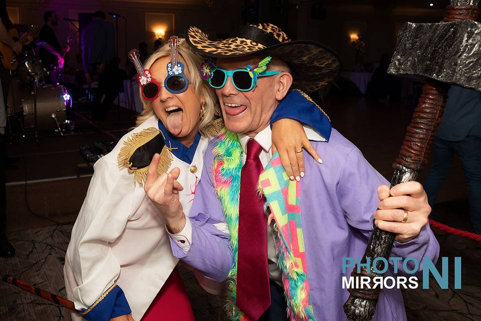 Guests Using Selfie Mirror