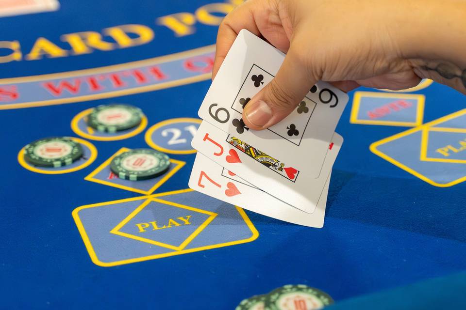 Three card hand revealed