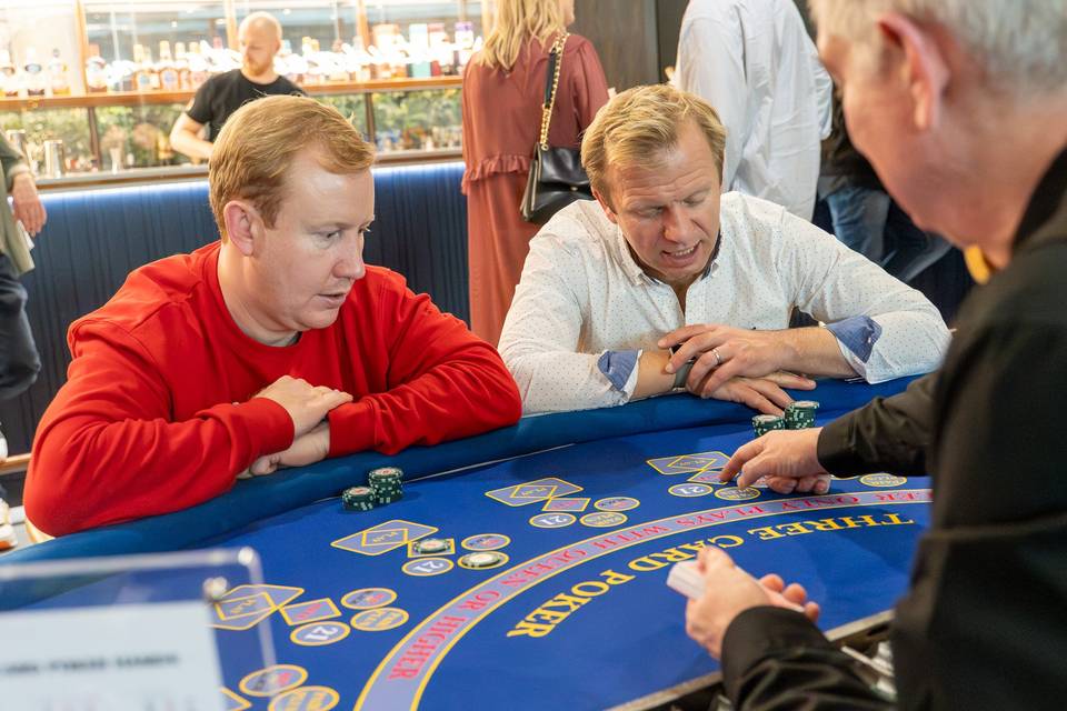 Players deep in conversation