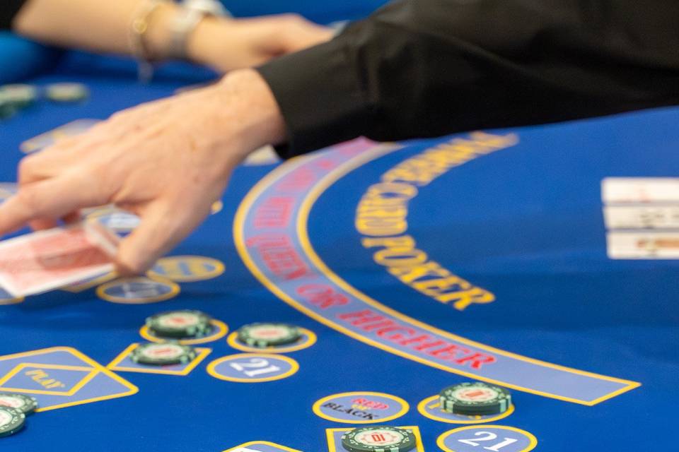 Guests mid-game at casino