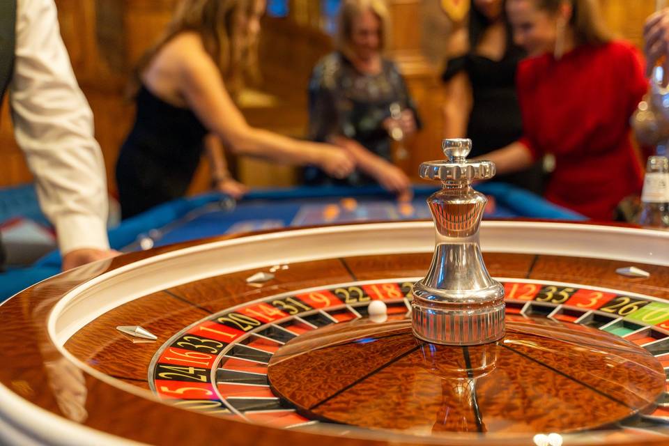 Roulette ball lands on black