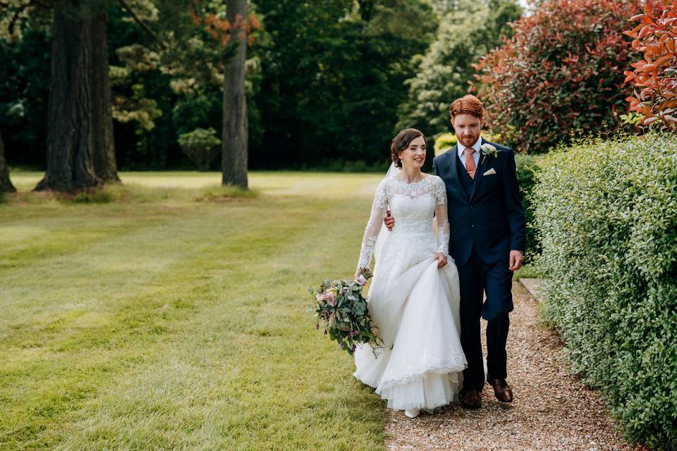 Elegant wedding photograph