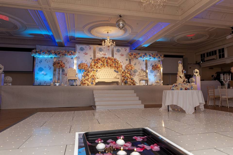 Stage And Cake Table