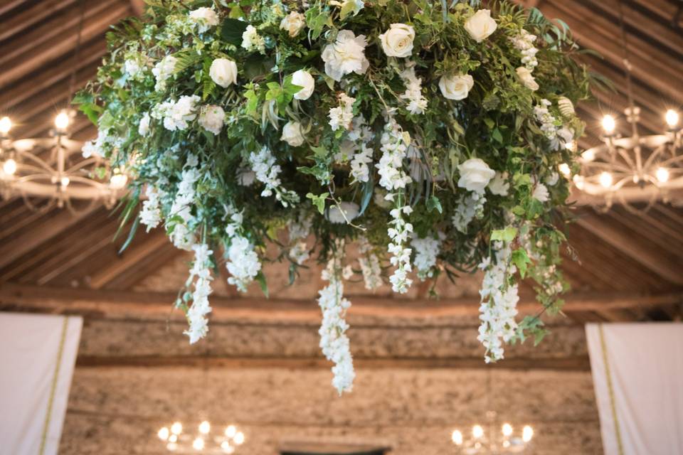 Floral chandelier