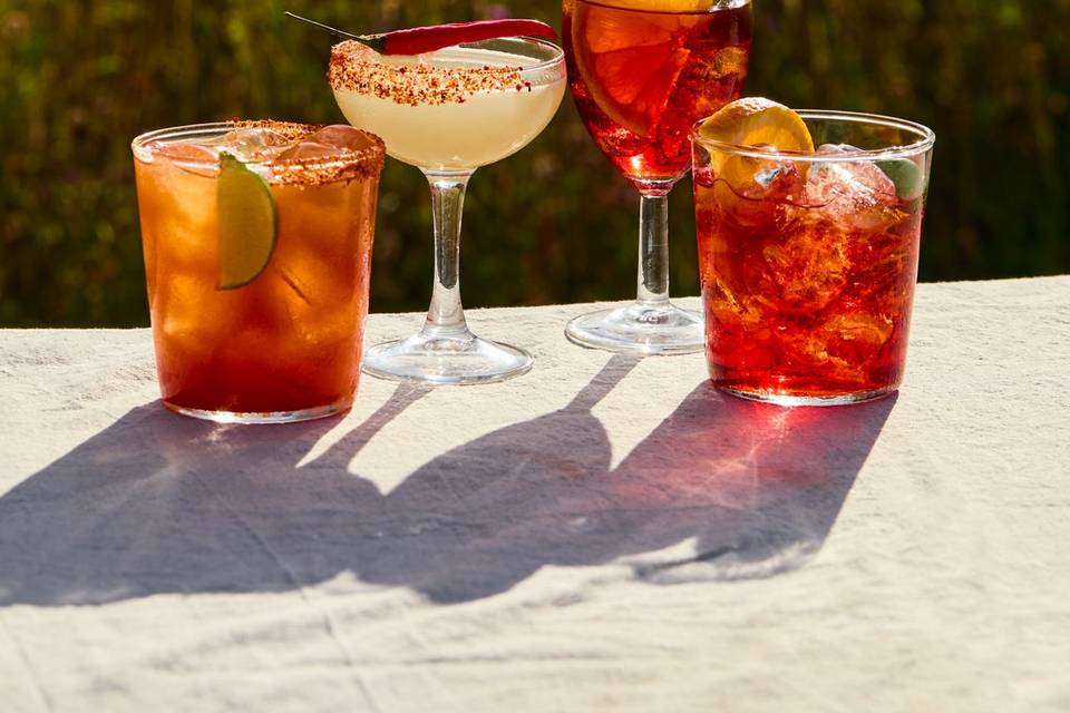 Outside cocktails
