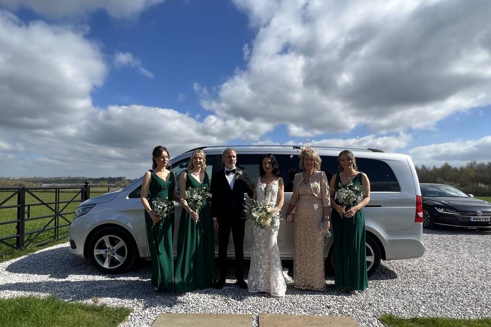 Mercedes V Class Wedding Party