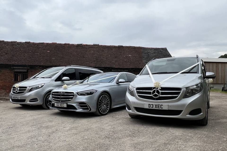 Mercedes S and V Class Wedding