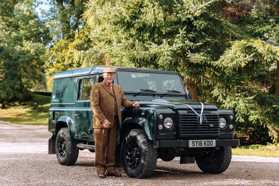 Our Landrover & Chaffeur