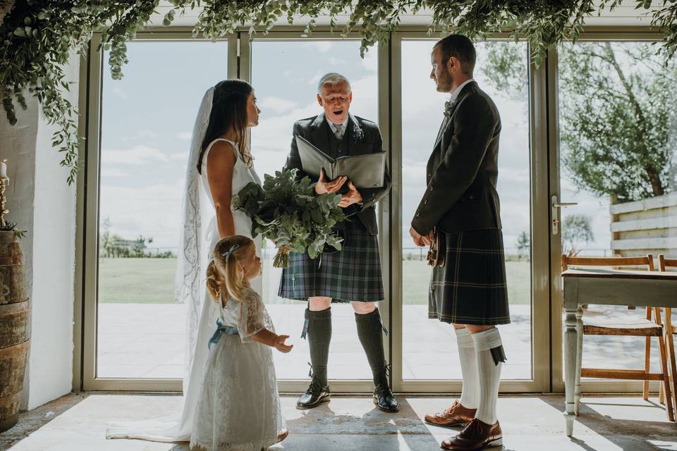 Barn ceremony