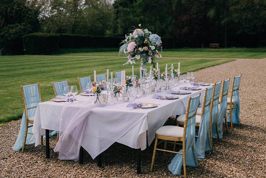 Outdoor Wedding Meal