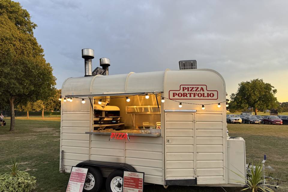 The trailer at a private event