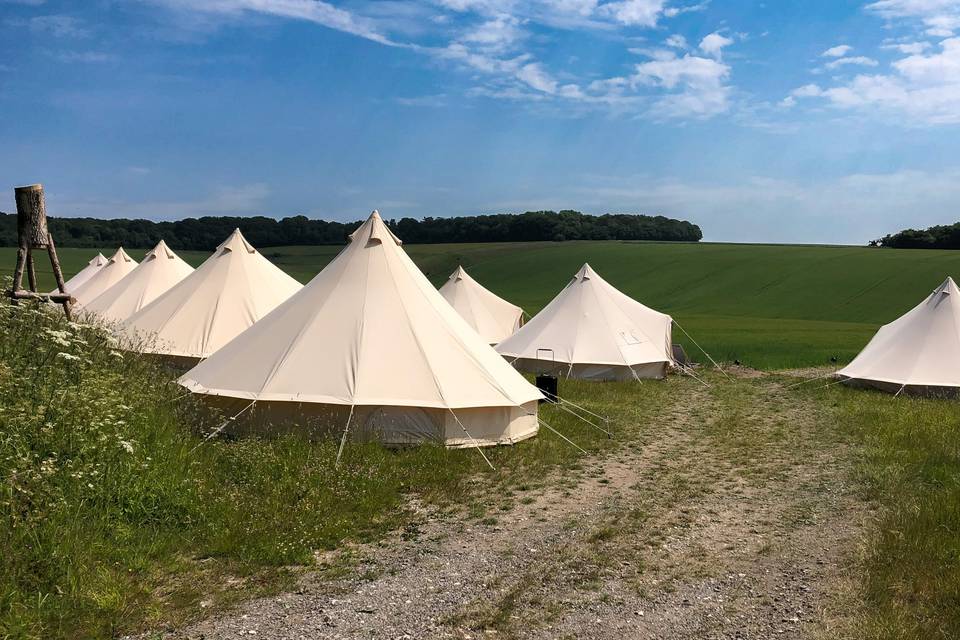 Bake Barn bell tent hire