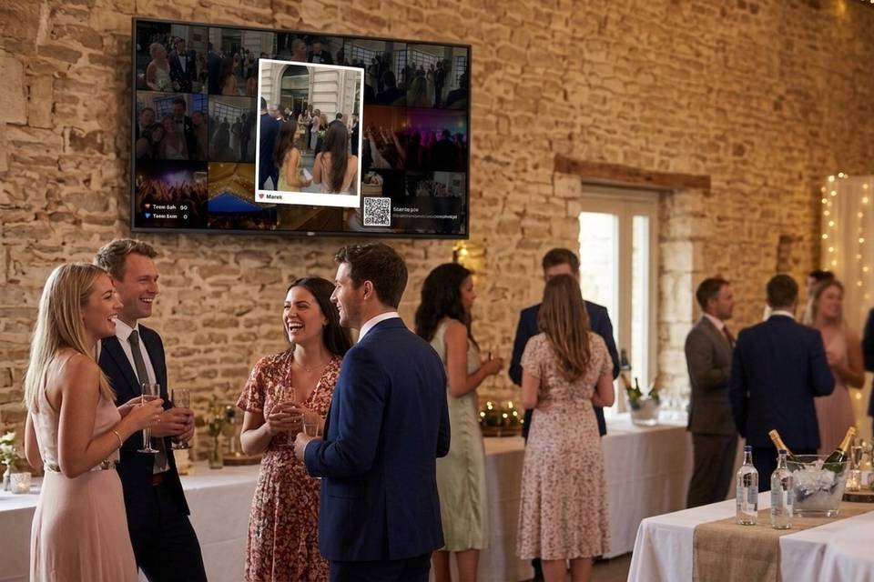 Show photos on a big screen