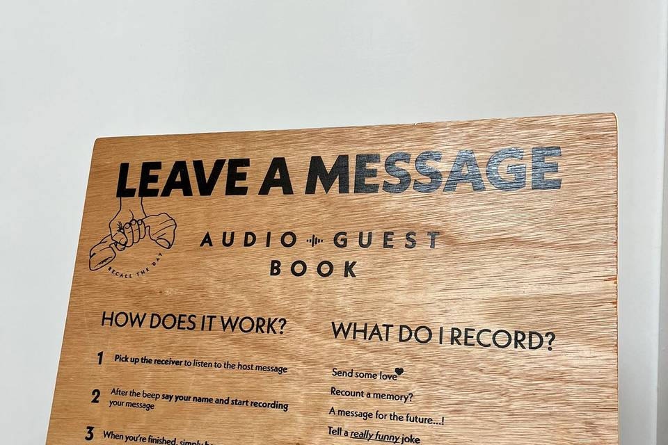 Audio Guest Book