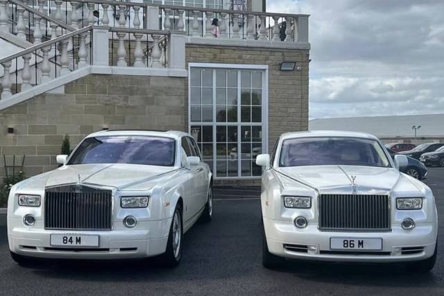 White Rolls Royce Phantom