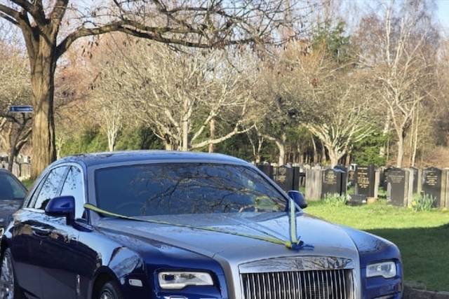Royal Blue Rolls Royce Ghost