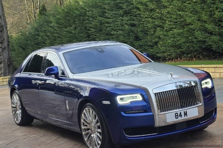 Royal Blue Rolls Royce Ghost