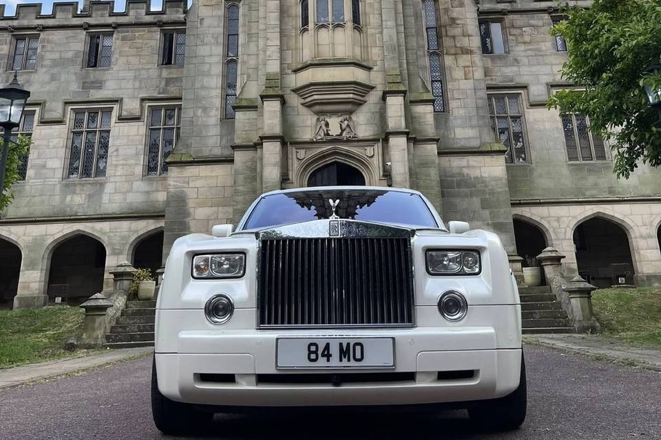 White Rolls Royce Phantom