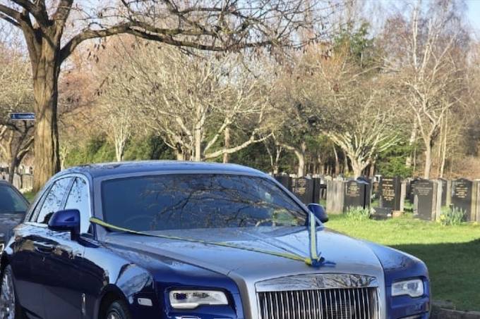 Royal Blue Rolls Royce Ghost