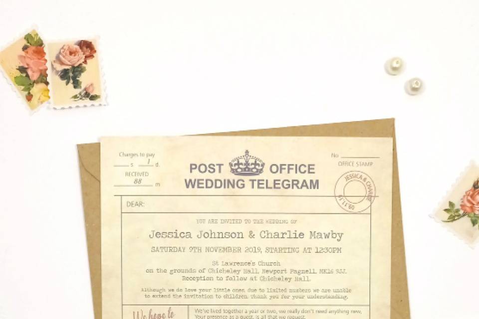 JESSICA Telegram Wedding Set