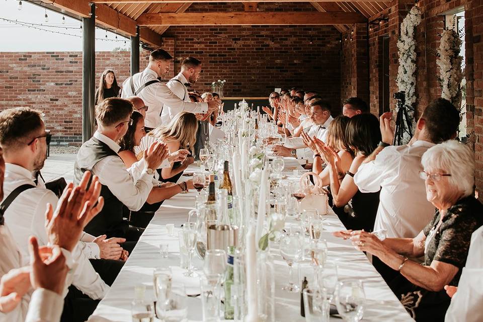 Reception in the Cart Shed